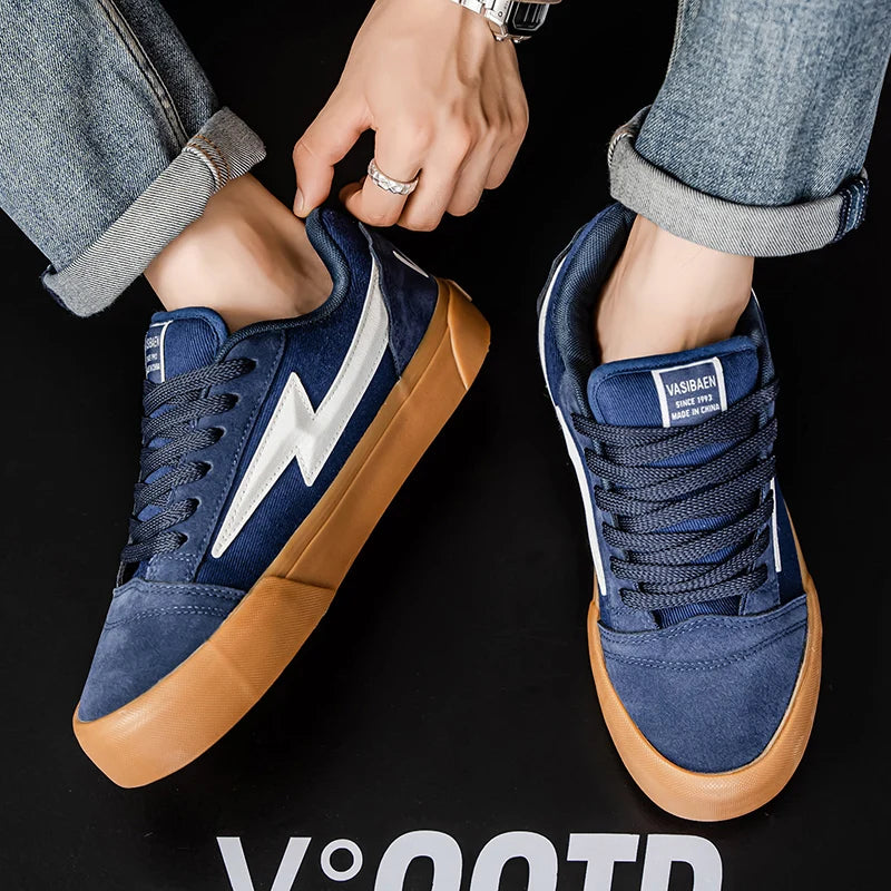 Lightning Design Sneakers - Men's High Performance Running & Basketball Trainers