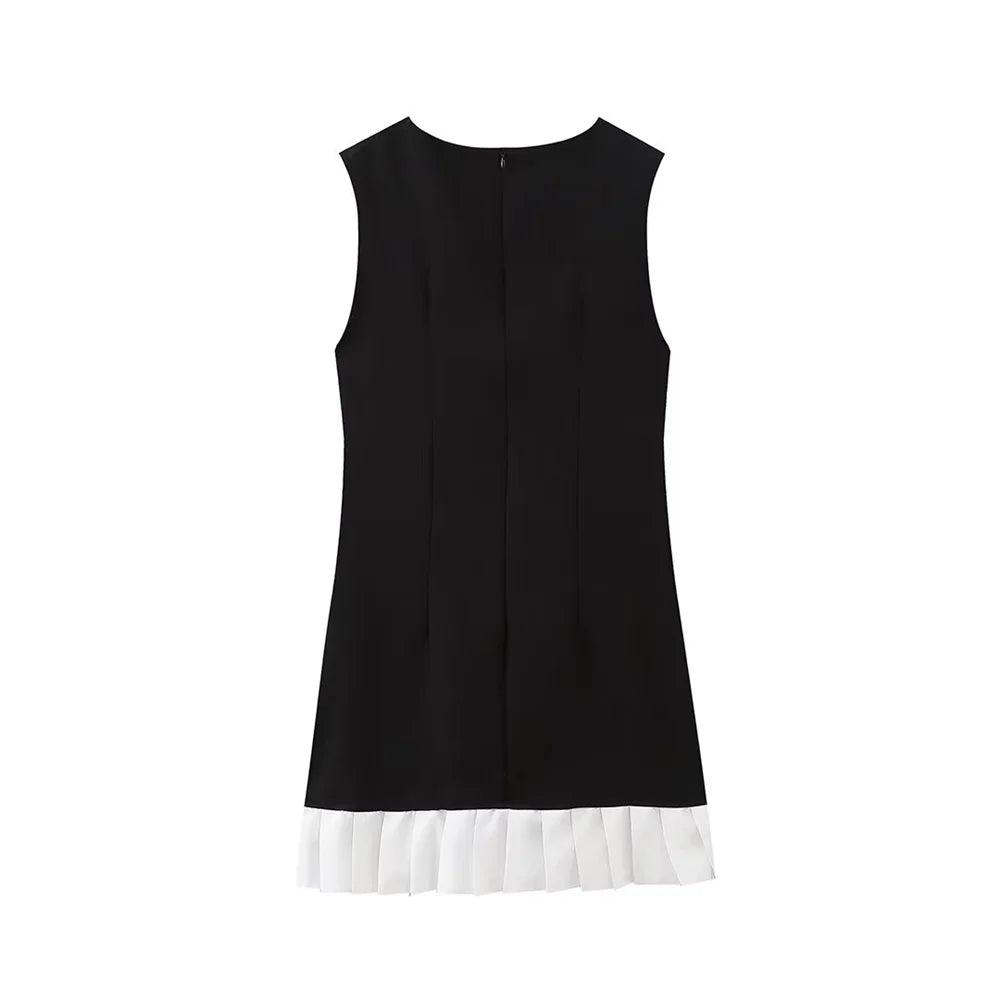 Women's Versatile Simple Temperament Sleeveless Dress