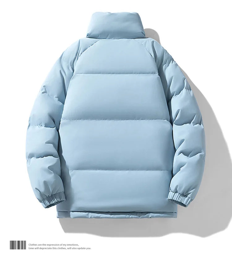 Men's Slim Fit Thickened Padded Jacket | Fur-Lined | Stand Collar | Bungee Hem | 8 Colours | S–XXXL