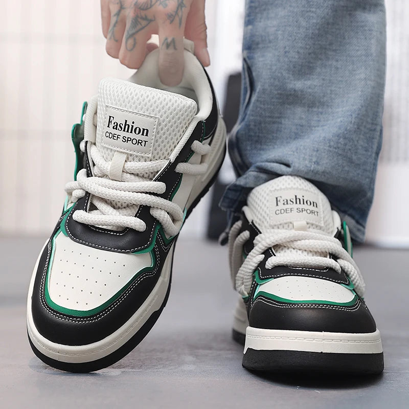 Men's Casual Stars Platform Skateboard Tennis Sports Comfortable Vulcanized Sneakers