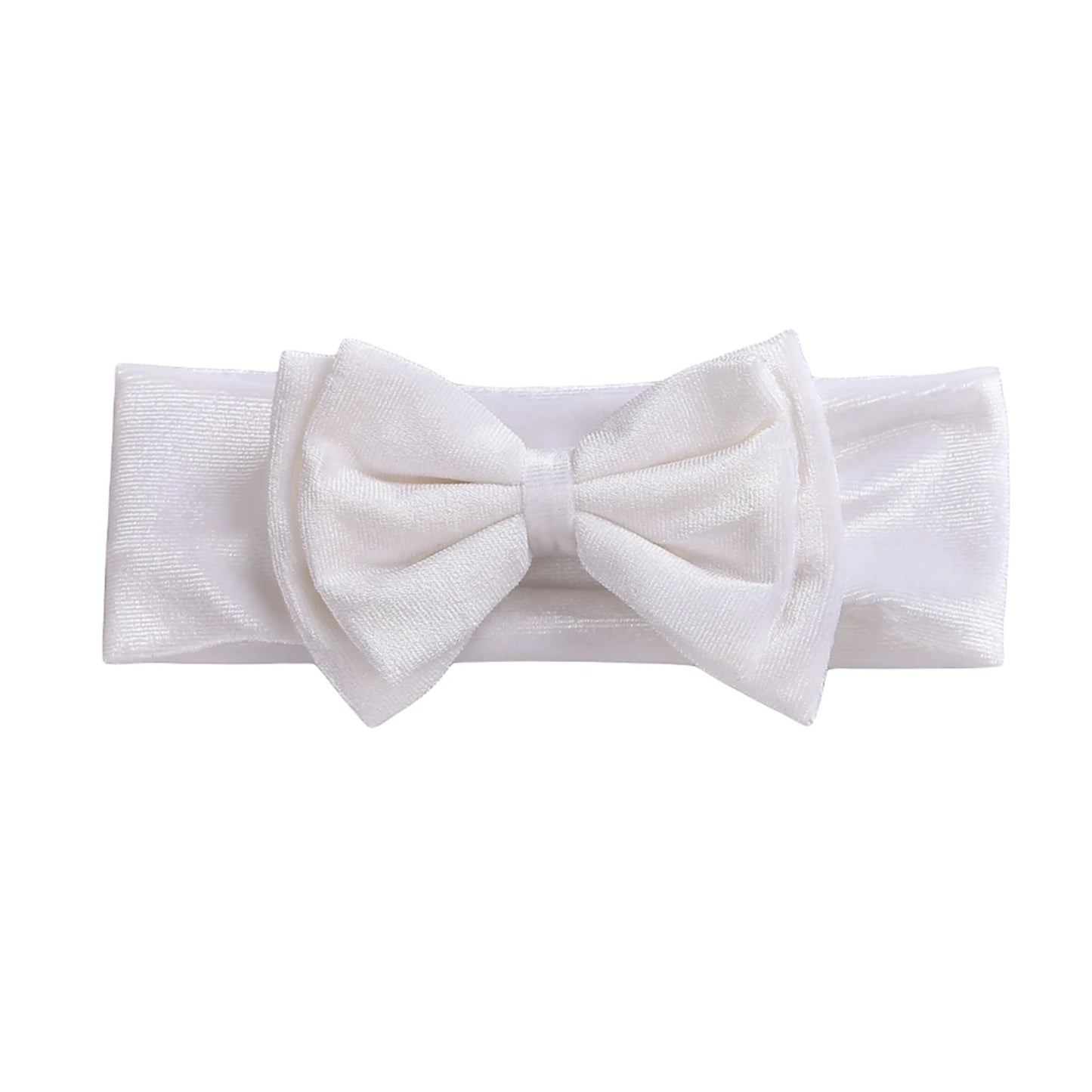 Toddler Baby Girls Bow Headbands Soft Stretchy Velvet Hairbands Hair Accessories