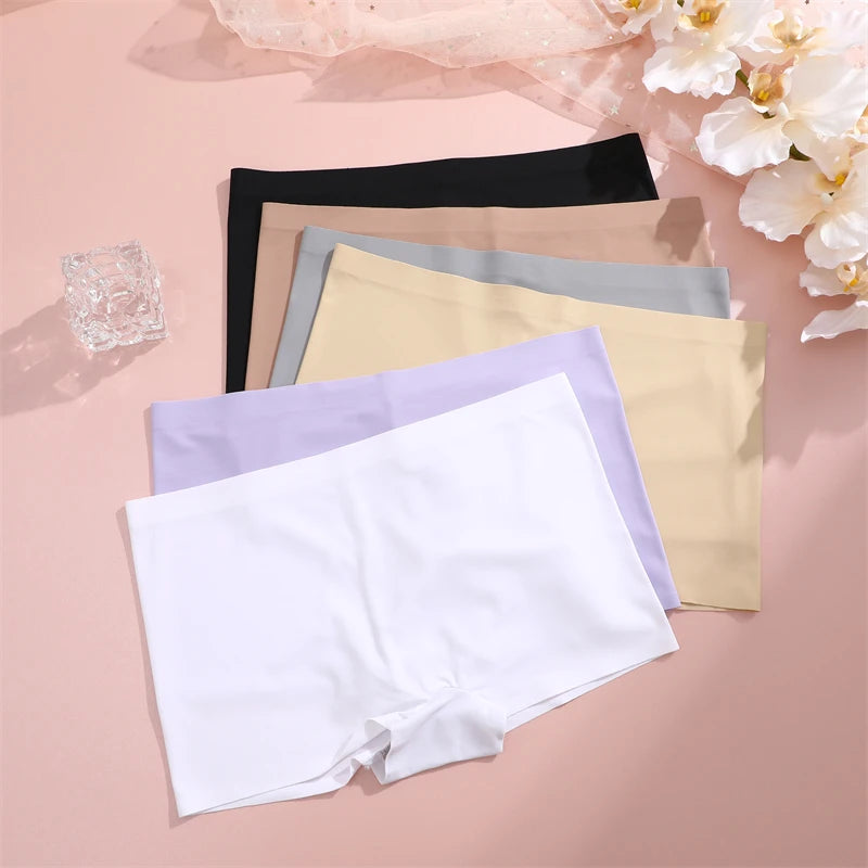 Women's Seamless Stretch Bodyshorts Low-Waist Breathable Underwear Comfortable Lingerie