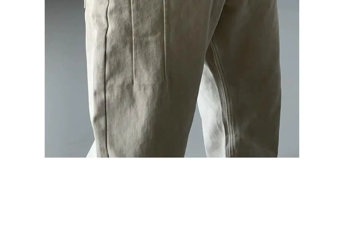 Men's High-Waisted Straight Jeans - Loose Wide Leg