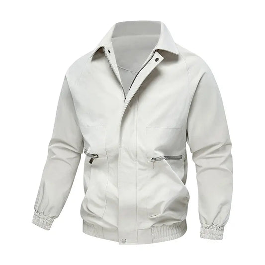 Men's Turn Down Collar Casual Jacket - Vintage High Street Outerwear