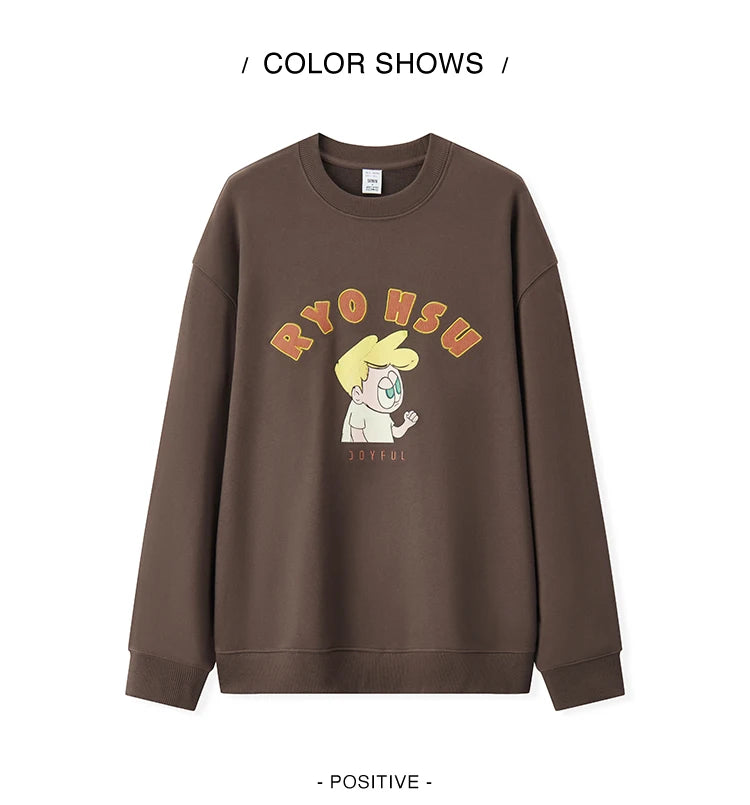 Men's Winter Embroidered Hoodie - Couple Matching Streetwear with Illustration Art Patterns