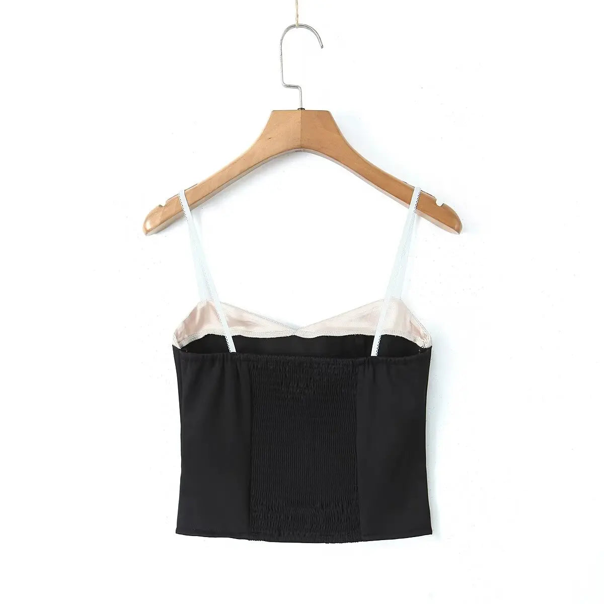 Colour Blocking Crop Top Cami - Sleeveless Slim Tank Top Y2K Style