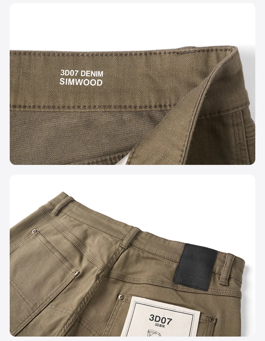 Men's Draping Motorcycle Riding Jeans - Fashion Denim Trousers