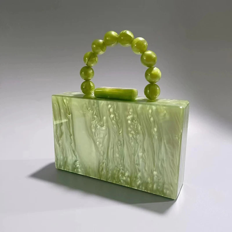 Women's Tote Square Mini Pearl Handbag