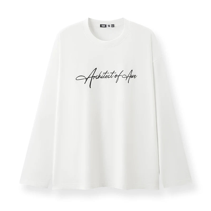 Long Sleeve T-Shirt Unisex Couple Style Basic Versatile Top Everyday Commuting Autumn