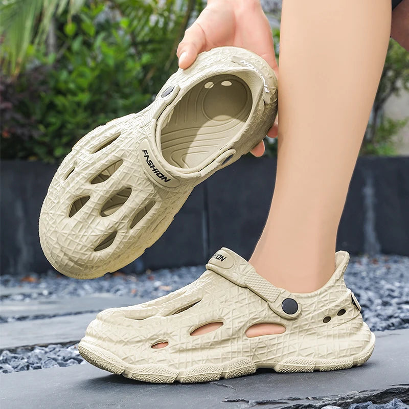 Men's Summer Slippers Platform Sandals Clogs Waterproof Beach Slippers Flip Flops Slides