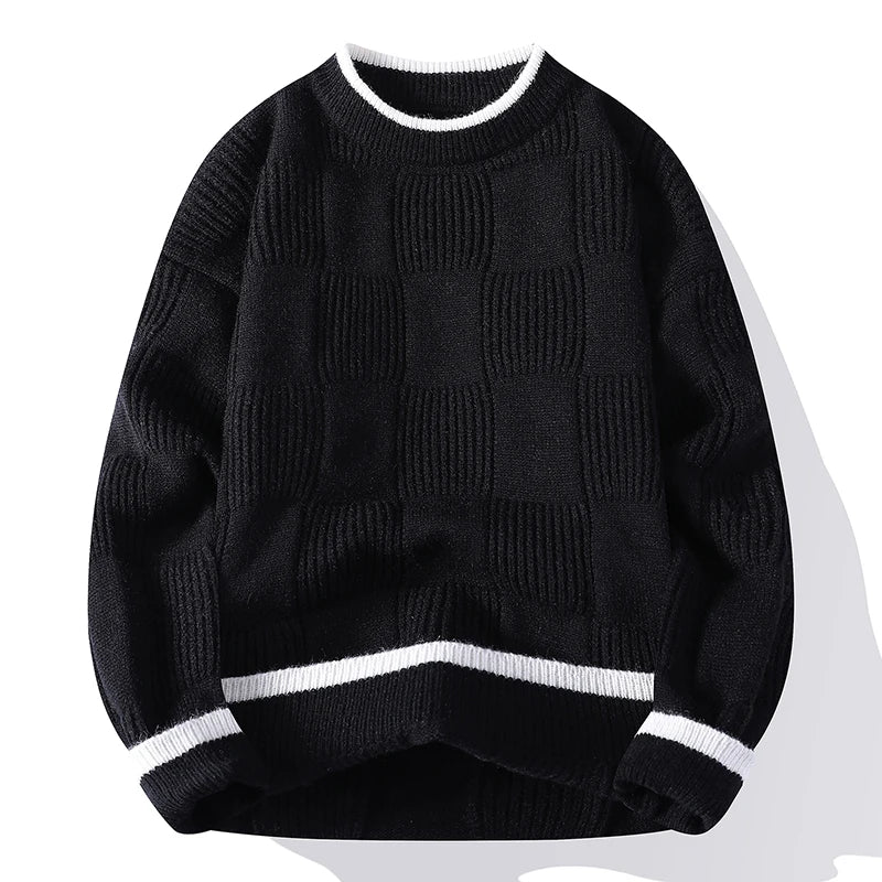 O-Neck Loose Warm Breathable Knit Pullover