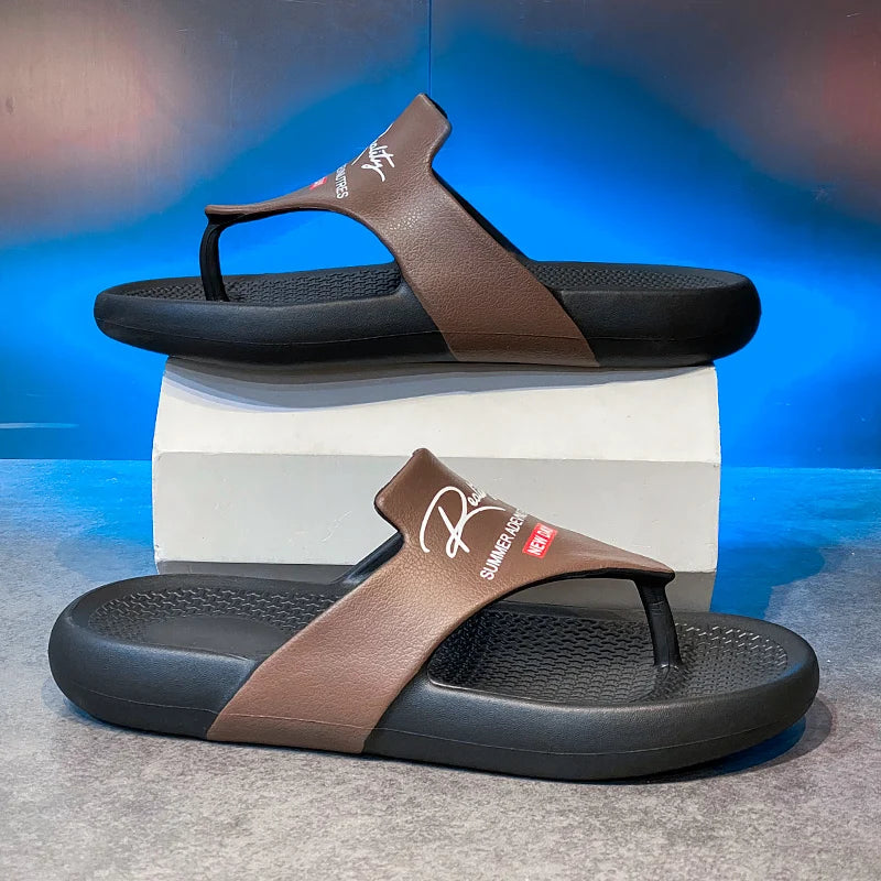 Men's  Summer Flip Flops EVA Platform Outdoor Breathable Sandals Clogs Waterproof Beach Slippers Slides