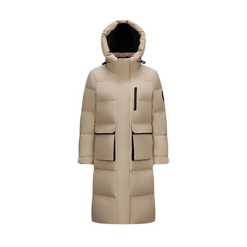 Long Down Jacket - Winter Windproof Warm Loose Casual Coat