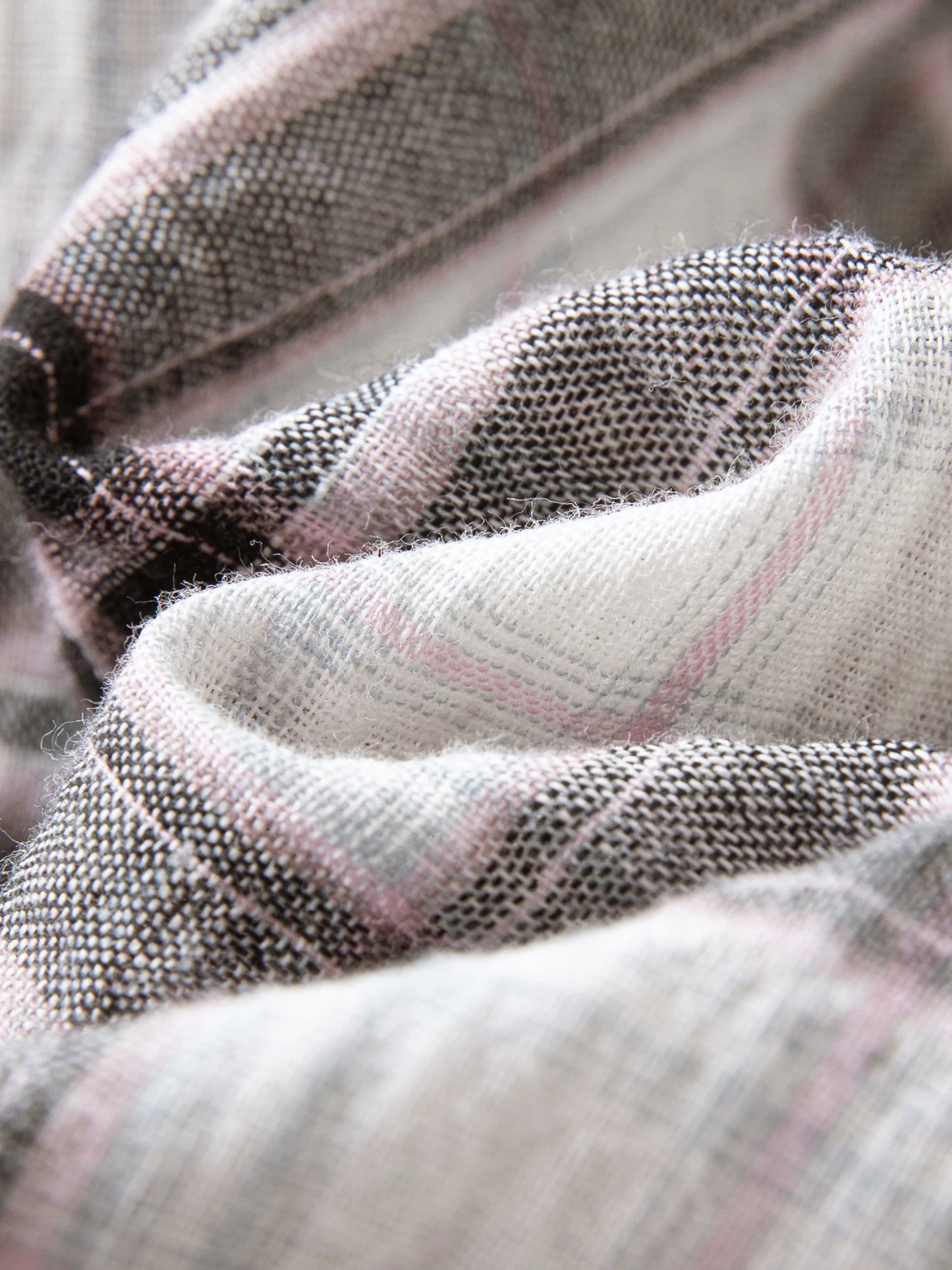 Plus Size Plaid Collar Shirt - Drawstring Pocketed Casual Top