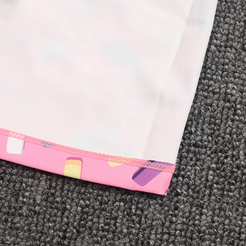 High Waist Printed Shorts