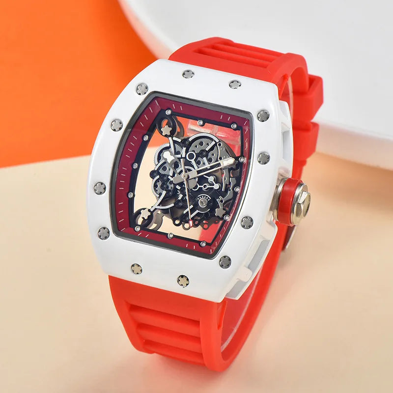 Men's Quartz Wristwatch - Waterproof Luminous Transparent Design