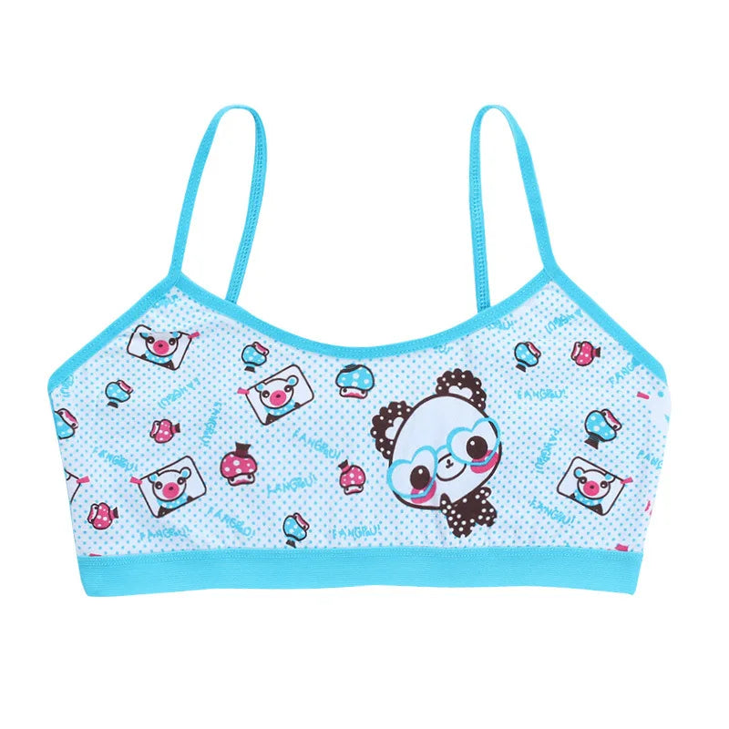 3pcs Girls Vest Bras One Size(7-14Y)