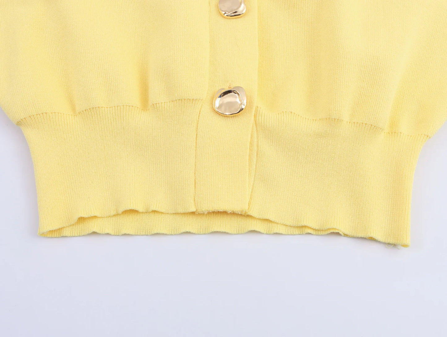 Floral Button Knitted Cardigan