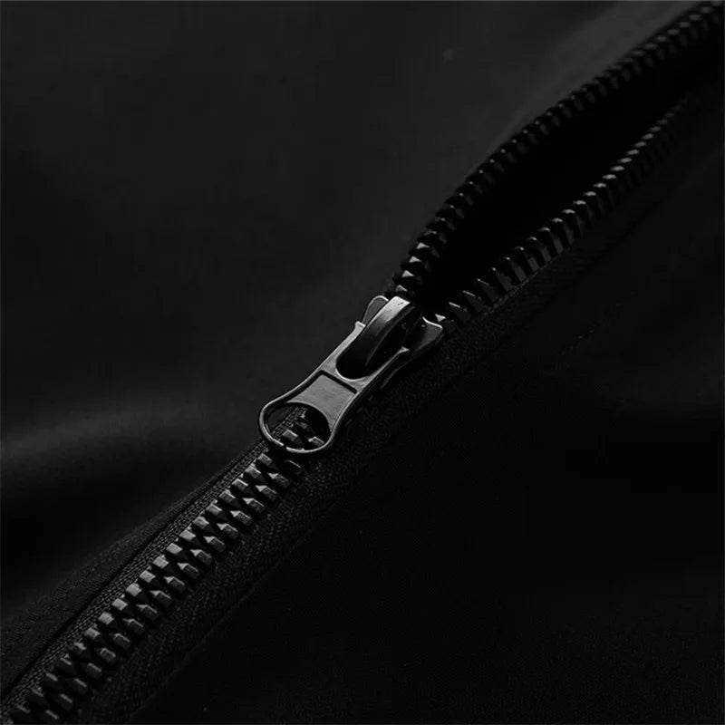 Men's Windproof Bomber Jacket - Stand Collar Baseball Outerwear Coat