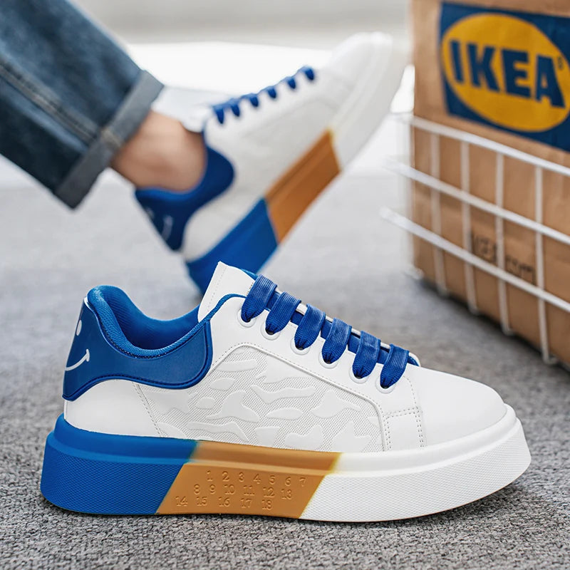 Men's Casual Platform Skateboard Tennis Sports Comfortable Vulcanized Sneakers