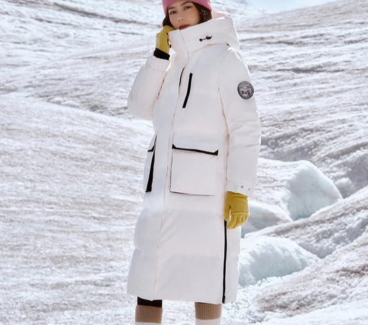 Long Down Jacket - Winter Windproof Warm Loose Casual Coat