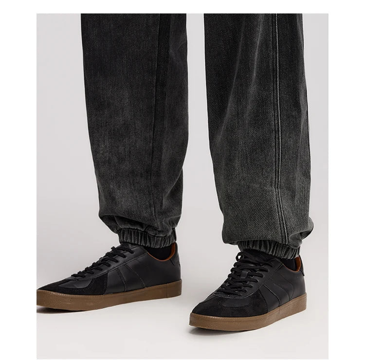 Men's Gradient Denim Jogger Jeans - Oversized Fit Winter Street Style Trousers