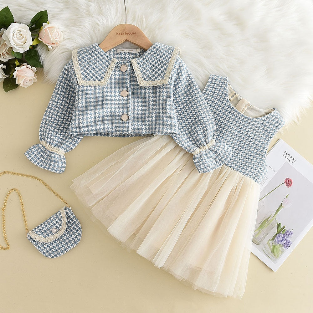 Girl's Vintage Style Skirts Outfits Set 2-12Yrs Old