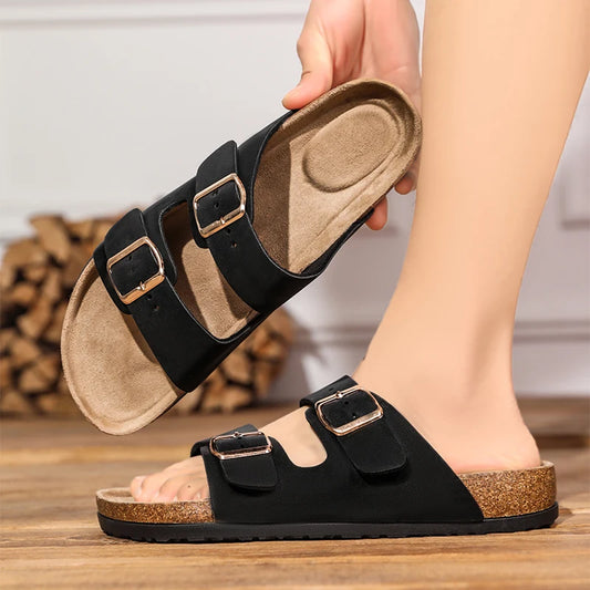 Buckle Design Slippers - Men's Indoor & Outdoor Garden Clogs