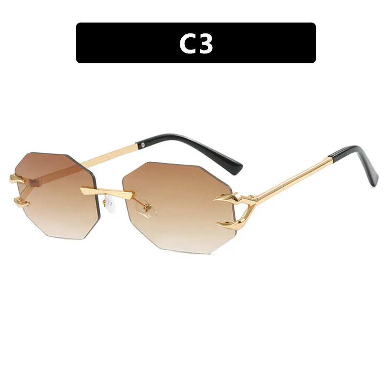 Women's Fashion Sunglasses - Frameless UV400 Sports Eyewear