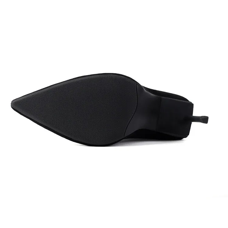 Suede Elastic Ankle Boots