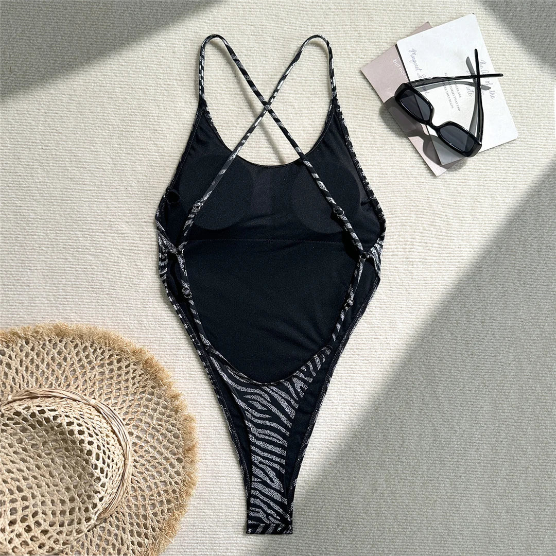 Women's String Mini Micro Thong Swimwear One Piece Swimsuit