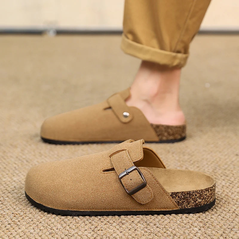 Closed Toe Slippers - Men's Buckle Design Indoor & Outdoor Garden Clogs