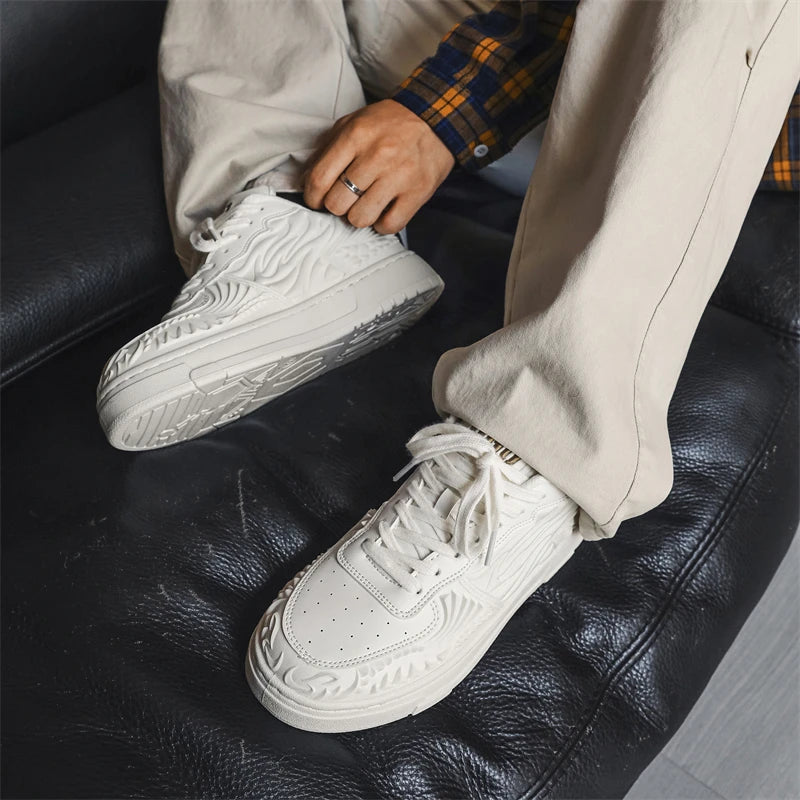 Men's Casual Platform Trainers Sneakers