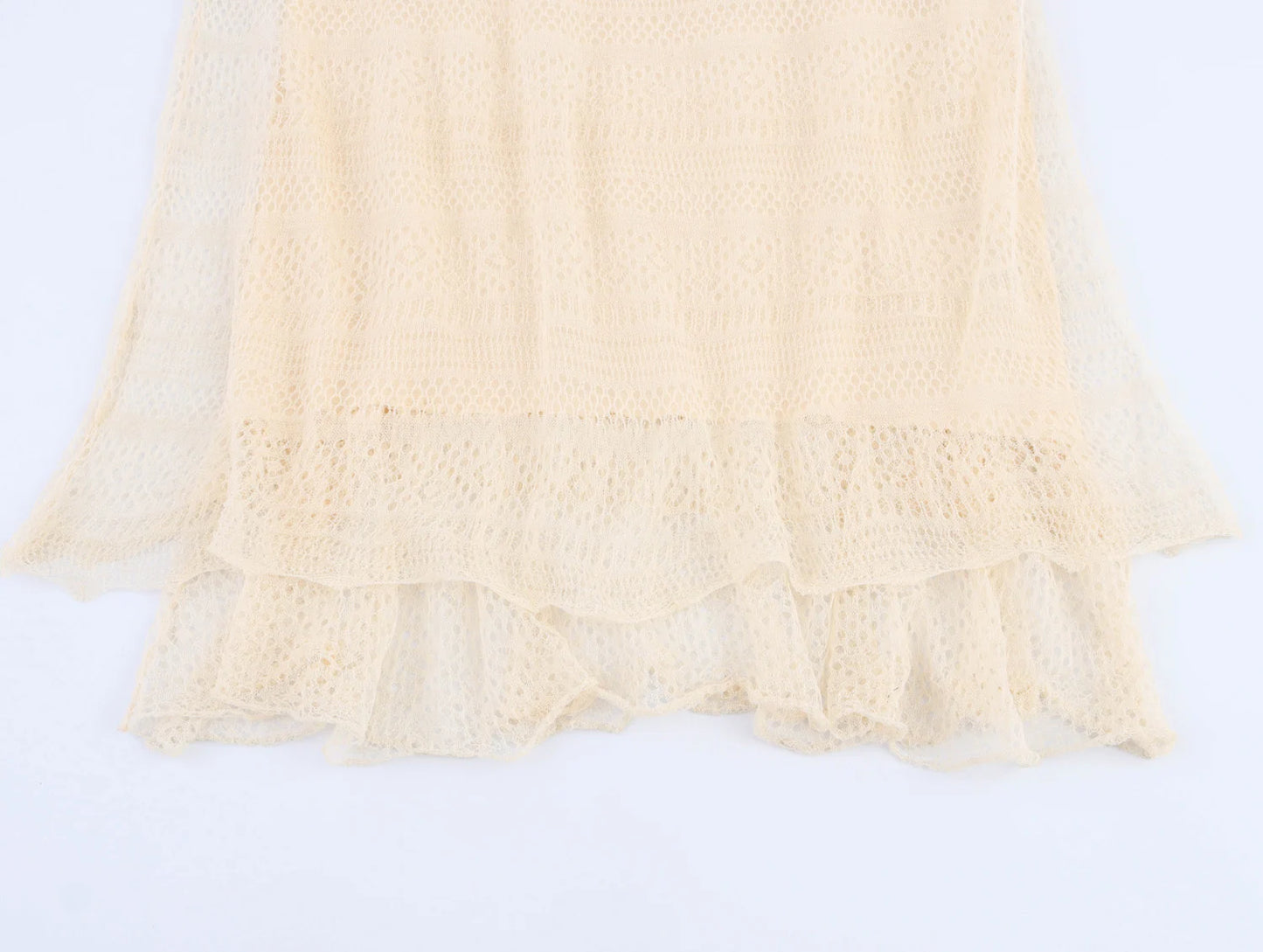 Jacquard Mesh Knit Dress