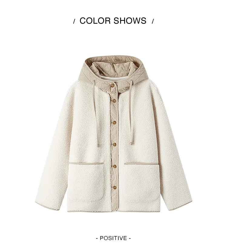 Women's Fleece-Like Cotton Winter Jacket - Thickened Warm Coat
