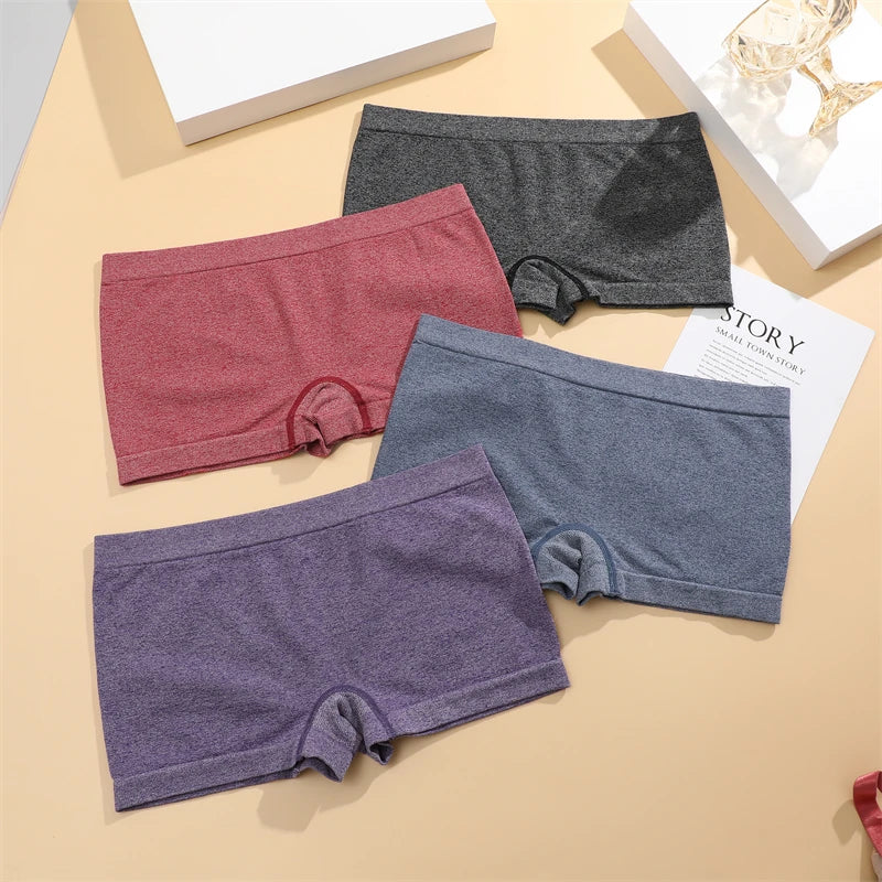 Women's Seamless Underwear - Sports  Breathable Low Waist Underwear Shorts