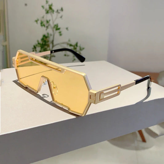 Unisex Oversize Rectangle Sunglasses