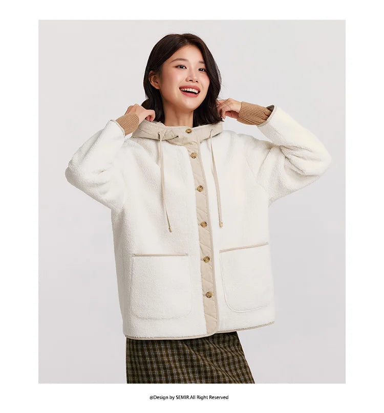 Women's Fleece-Like Cotton Winter Jacket - Thickened Warm Coat