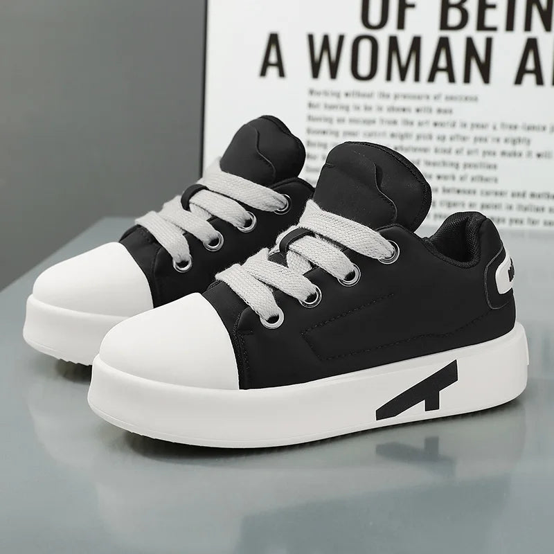 Autumn Men Casual Sneakers Trend Platform Street Style Lace Up Vulcanized Sneakers