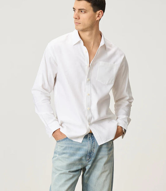 Linen Cotton Blend Shirt - Breathable Casual Shirt for Men