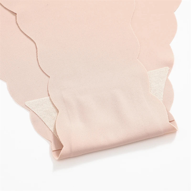 Women's 5Pcs Ice Silk Ruffles Underwear V Waist Panties Seamless Low-Waist Briefs  Comfortable Lingerie