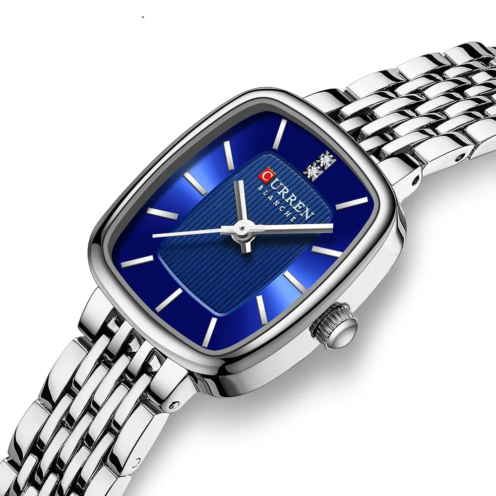 Luxury Women's Waterproof Watch - Stainless Steel Band Quartz Wristwatch