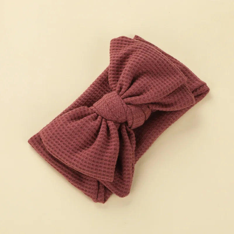 Infant Baby Girl Bow Headband Cute Stretch Bowknot Sweat Hair Bands Clothing Accessories