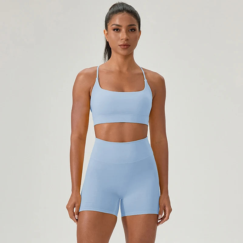 Buttery Soft Two-Piece Fitness Set - Breathable Quick Dry Yoga Workout Clothes