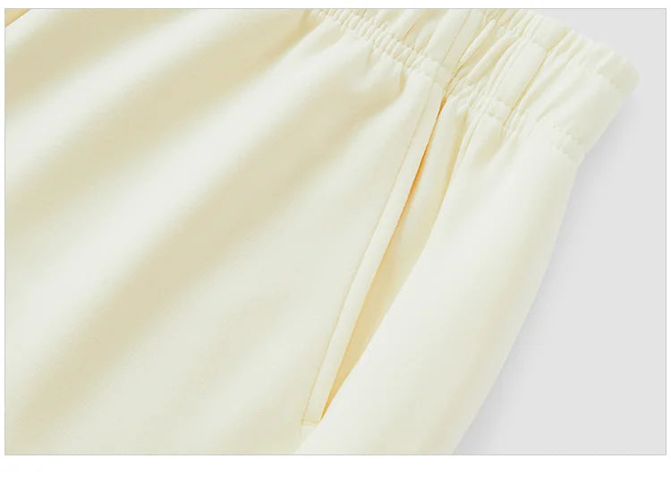 Draped Wide Leg Trousers - Elastic Waist Versatile Autumn Pants