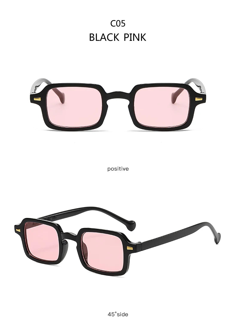 Classic Rectangle Sunglasses - UV400 Protection Vintage Style Eyewear