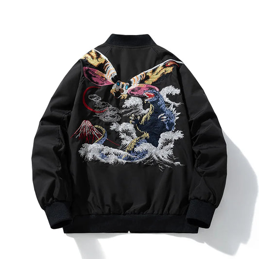 Men's Yokosuka Embroidered MA-1 Bomber Jacket - Harajuku Style