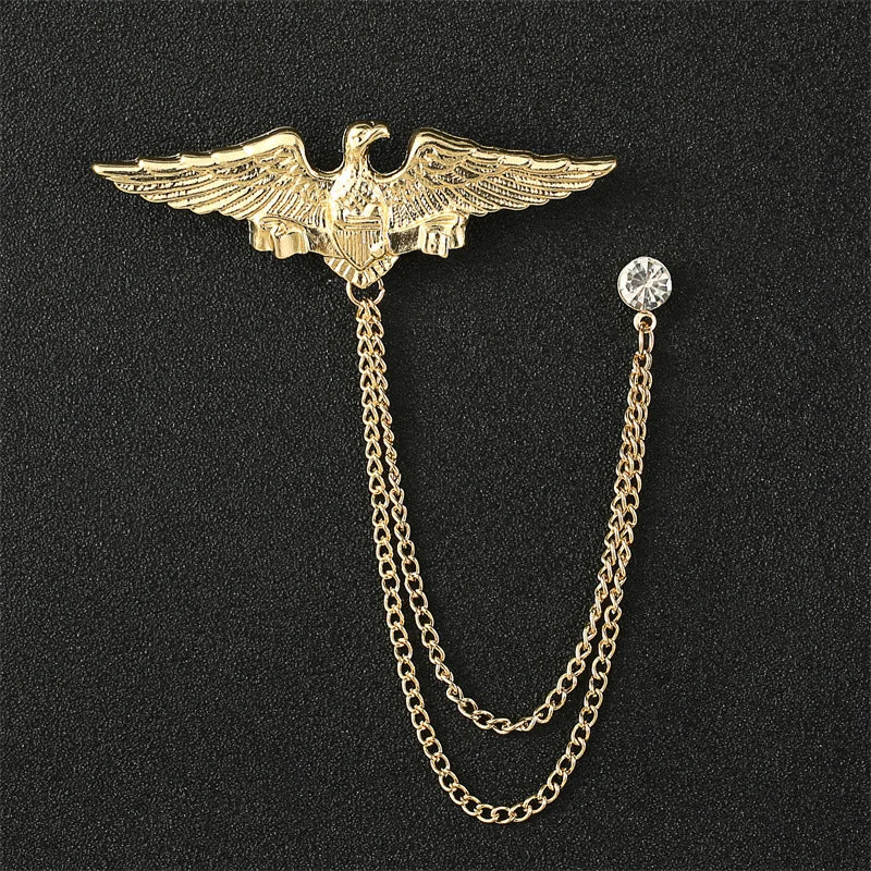 Men's Suit Shirt Collar Badge Lapel Pins Brooches