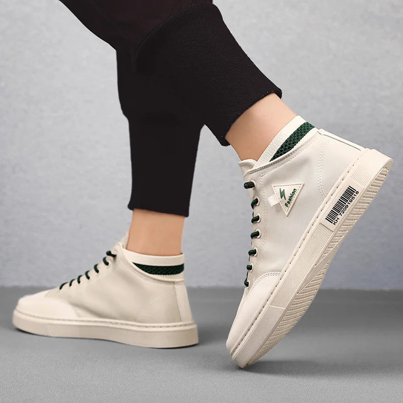 Simple Design Casual Sneakers - Men's Flat Skateboard & Running Trainers