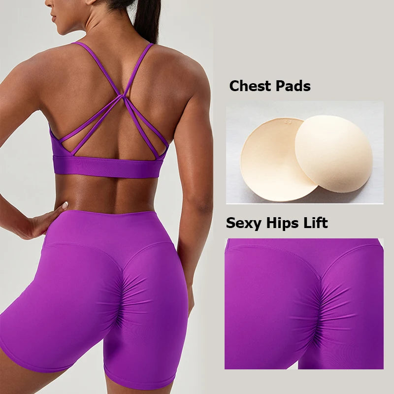 Buttery Soft Two-Piece Fitness Set - Breathable Quick Dry Yoga Workout Clothes